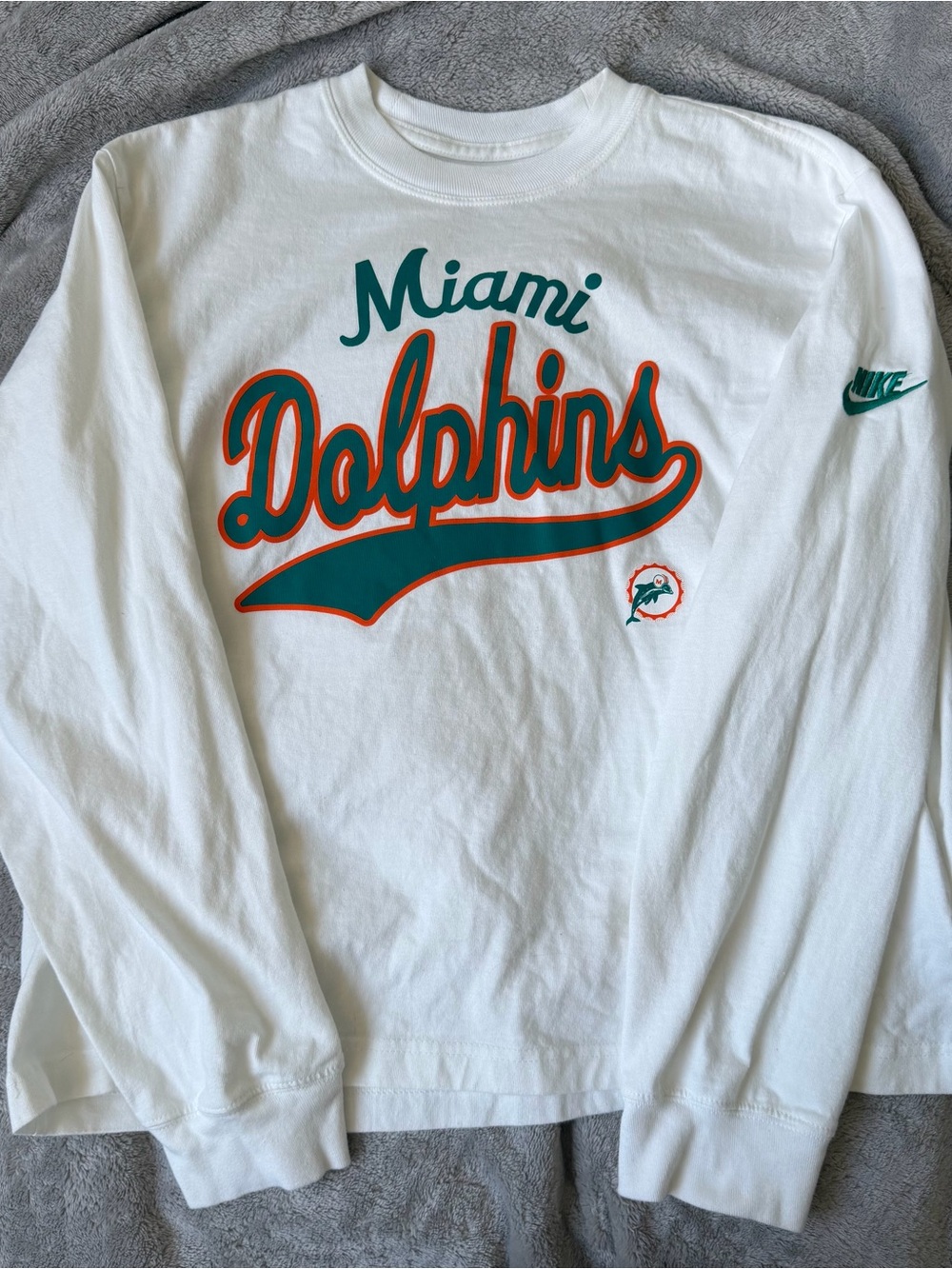 nike miami dolphins white long sleeve